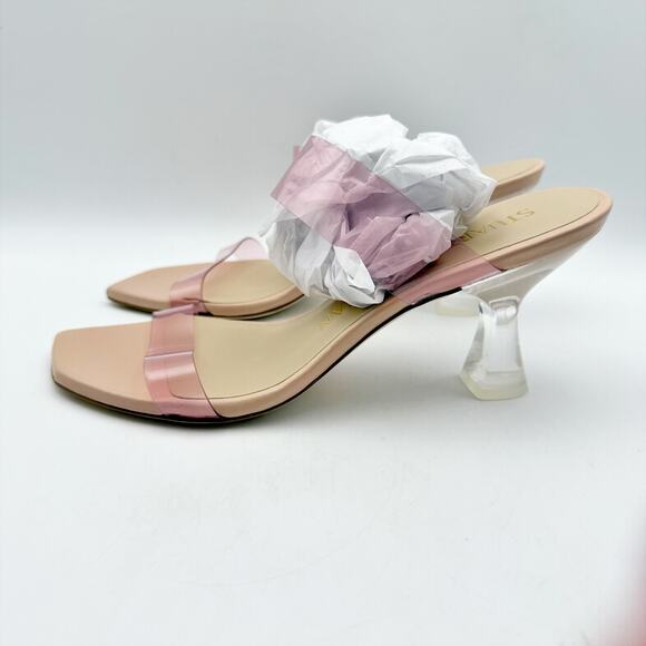 Stuart Weitzman Womens Kristal High Heel Sandals US 6.5 Pink Clear NIB - Picture 9 of 13